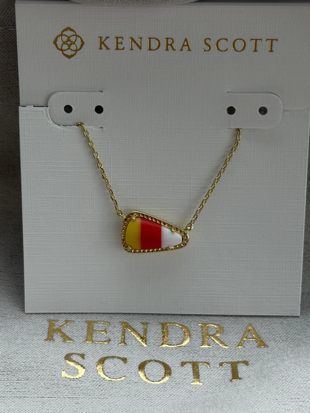 Kendra Scot Red Pendant Necklace